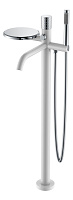 Смеситель напольный Boheme STICK WHITE 129-WCR DIAMOND CHROME Смеситель напольный Boheme STICK WHITE 129-WCR DIAMOND CHROME
