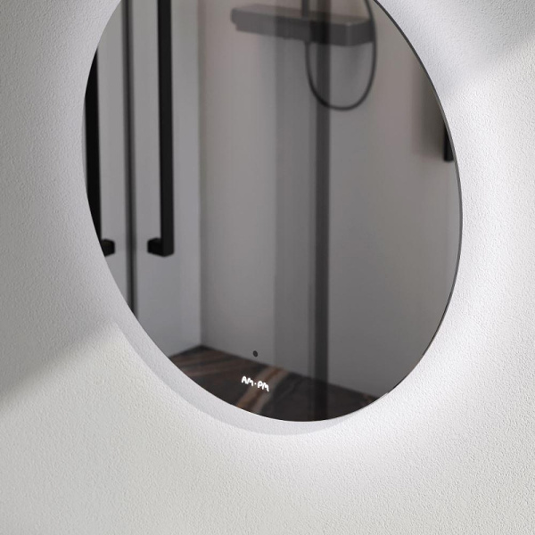 Зеркало Am.Pm X-Joy 50 см M85MOX40501S с подсветкой серый металлик