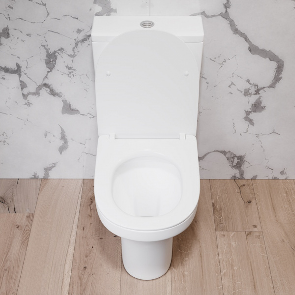 Унитаз-компакт безободковый с сиденьем микролифт Damixa Skyline DX35C8600SC