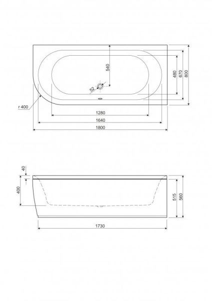 Акриловая ванна угловая 180x80 см Cezares METAURO METAURO CORNER-180-80-40-R-W37 белый Акриловая ванна угловая 180x80 см Cezares METAURO METAURO CORNER-180-80-40-R-W37 белый