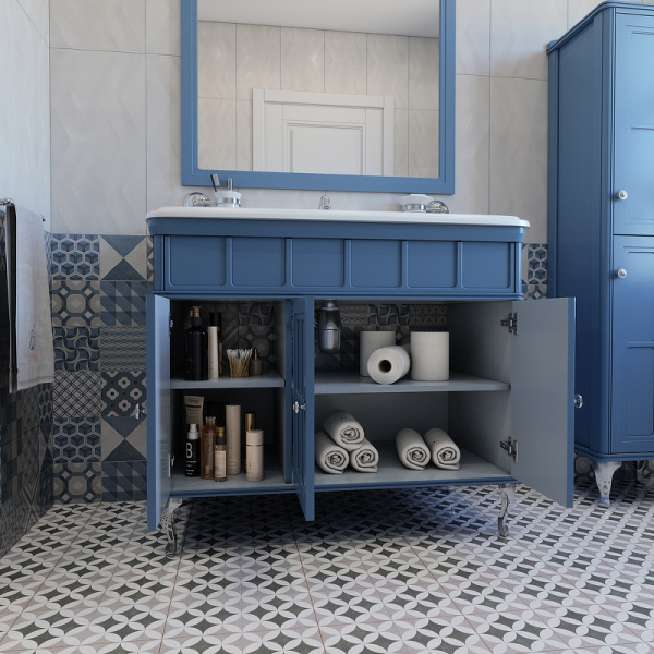 Тумба с раковиной Caprigo Borgo 105 см 33427-029.000.00.20 напольная синяя