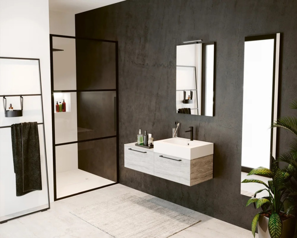 Душевая дверь Riho Grid 90x200 G004002121 профиль черный