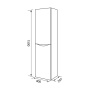 Пенал подвесной 40 см IDDIS Cloud CLO40W0i97 белый Пенал подвесной 40 см IDDIS Cloud CLO40W0i97 белый