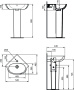 Колонна для раковины Ideal Standard TESI T352101 Колонна для раковины Ideal Standard TESI T352101