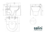 Унитаз Salini Gemelli 240121KMRF подвесной с сиденьем микролифт