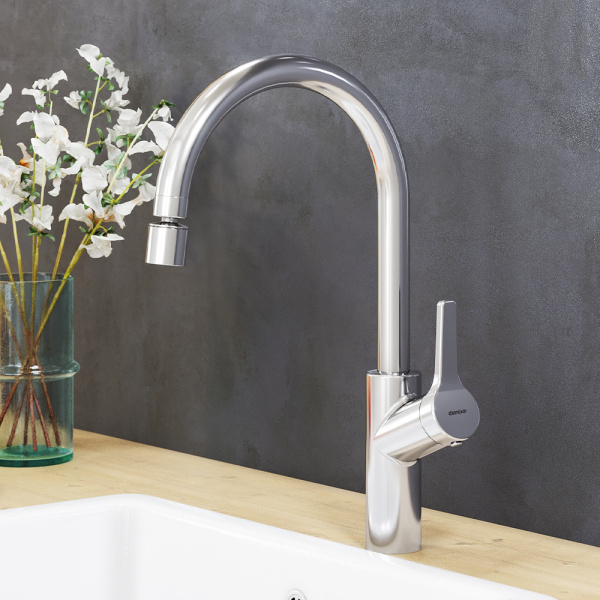 Смеситель для кухонной мойки Damixa Eclipse 310722000 хром глянцевый