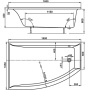 Ванна акриловая Vagnerplast Veronela 160x105 R VPBA160VEA3PX-04