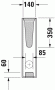 Пьедестал DURAVIT D-Code 8632700002 Пьедестал DURAVIT D-Code 8632700002