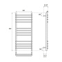 Полотенцесушитель водяной 53x80 см Point Омега PN90158S хром Полотенцесушитель водяной 53x80 см Point Омега PN90158S хром