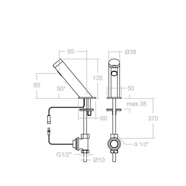 Смеситель для раковины Ramonsoler Soltronic 8119TB сенсорный хром
