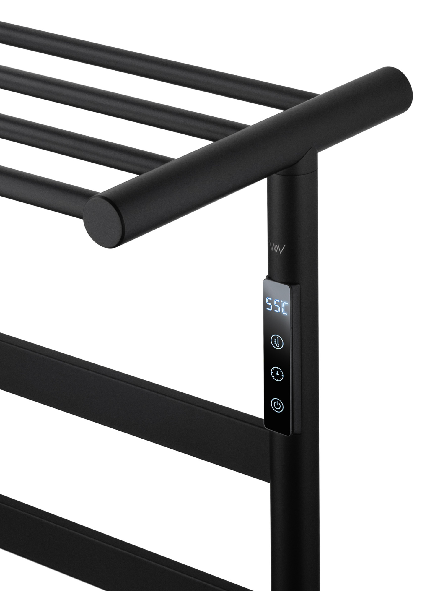 Полотенцесушитель электрический Wonzon & Woghand Essen WW-A403-MB подвесной черный матовый