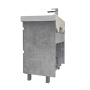 Тумба с раковиной Comforty Осло 80 см 00-00012959 напольная бетон светлый