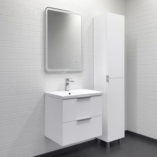 Тумба с раковиной Comforty Лима 60 см 00-00019210 подвесная белая