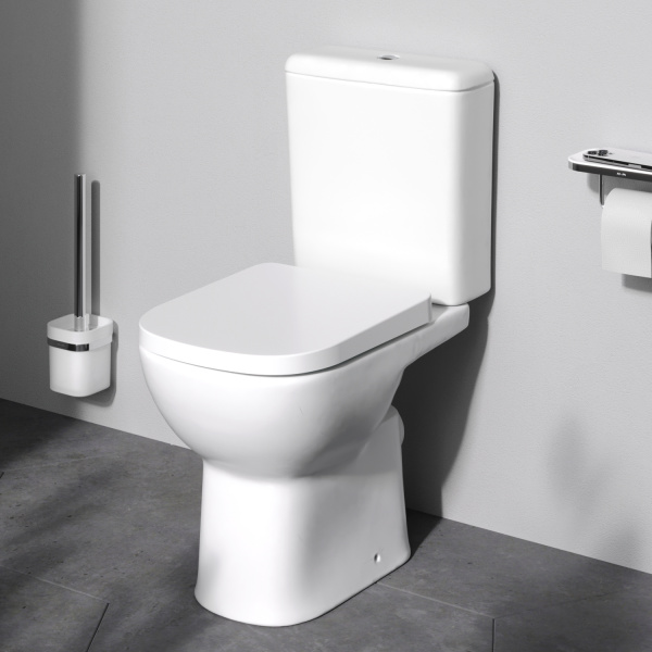 Унитаз-компакт с бачком AM.PM Sunny C85C8601SC безободковый с микролифтом