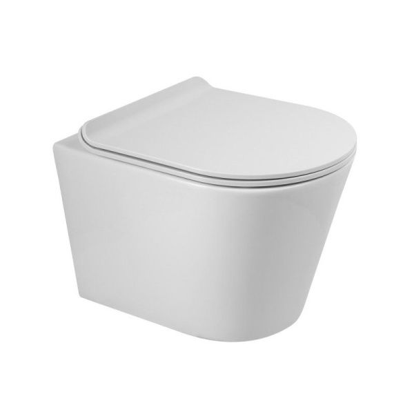 Унитаз подвесной безободковый  BelBagno FLAY-R BB053CHR Унитаз подвесной безободковый  BelBagno FLAY-R BB053CHR