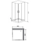 Душевая кабина 90x90 TIMO Ilma 109 Душевая кабина 90x90 TIMO Ilma 109