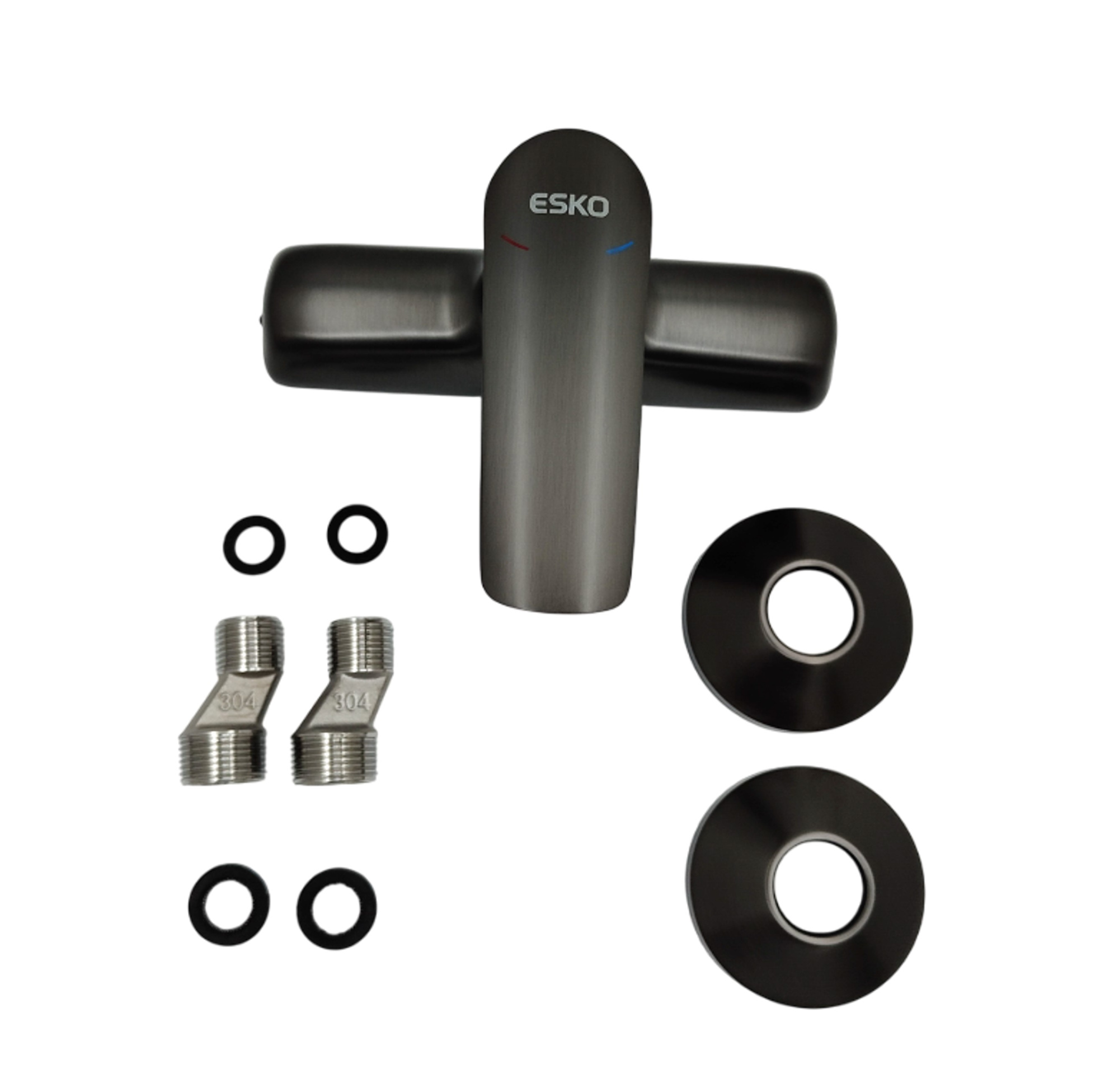 Смеситель для душа Esko Lagos Gun Metal LG80GM gun metal