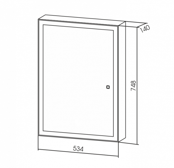 Зеркало-шкаф Silver Mirrors Киото flip 50 LED-00002473 Зеркало-шкаф Silver Mirrors Киото flip 50 LED-00002473