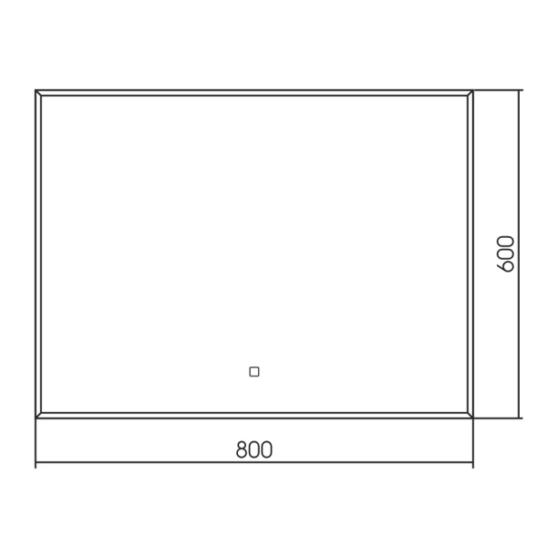 Зеркало с подсветкой, сенсорным выключателем и диммером 80x60 см ABBER  AG6103SL-0,8 Зеркало с подсветкой, сенсорным выключателем и диммером 80x60 см ABBER  AG6103SL-0,8