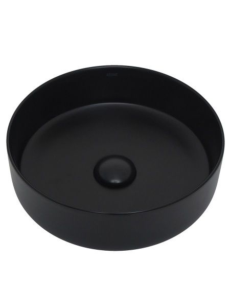 Раковина накладная круглая 35,5х12х35,5 см AQUAme AQM5012MB черная матовая Раковина накладная круглая 35,5х12х35,5 см AQUAme AQM5012MB черная матовая