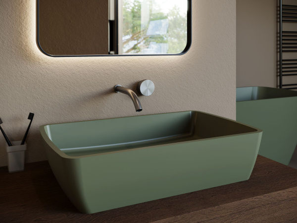 Раковина накладная Salini Gloria 65 см 1102212M белая