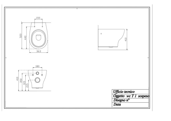 Унитаз  Disegno Ceramica Touch1 T100500001  белый Унитаз  Disegno Ceramica Touch1 T100500001  белый