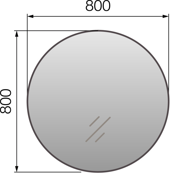 Зеркало 1Marka Aurora 80 У85578 Зеркало 1Marka Aurora 80 У85578