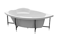 Ванна акриловая Radomir Алари 170x120 L 2-01-0-1-1-218 белая угловая с каркасом