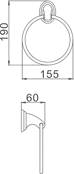 Полотенцедержатель HAIBA HB1504