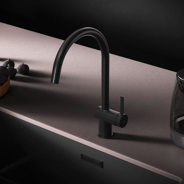 Смеситель для кухонной мойки Am.Pm Func F8F07022 черный матовый