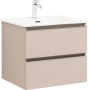 Тумба под раковину Aquanet Вега 60 см 00329583 подвесная бежевая матовая