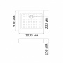 Душевой поддон акриловый 90x100 BandHours Rectangular 910-Tray 240231300 Душевой поддон акриловый 90x100 BandHours Rectangular 910-Tray 240231300