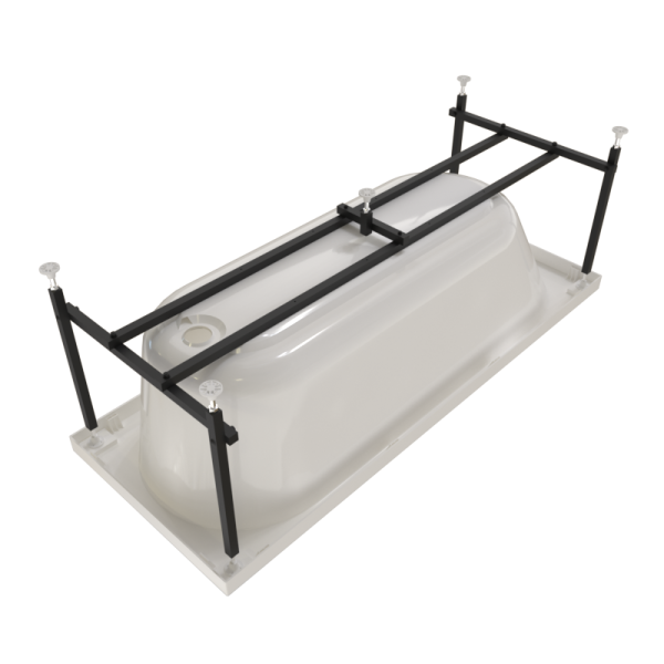 Ванна акриловая Radomir Виктория Лайт 165x70 2-01-0-0-1-272Р белая пристенная с каркасом