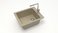 Мойка для кухни Santegro 45 см SZ008-425/Q5 бежевая матовая
