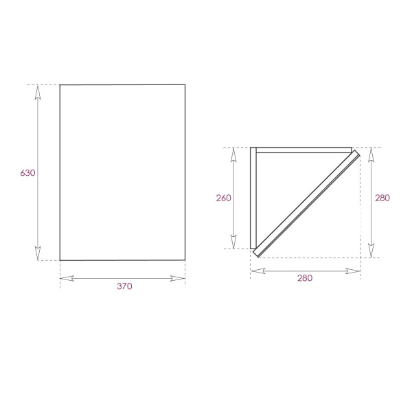 Шкаф зеркальный Onika Мини 40 см 303002 белый