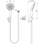 Душевой комплект Ideal Standard IDEALRAIN EVO JET B1765AA для душа Душевой комплект Ideal Standard IDEALRAIN EVO JET B1765AA для душа