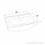 Умывальник мебельный 50 см Milardo Optima Home 0035000M28 Умывальник мебельный 50 см Milardo Optima Home 0035000M28