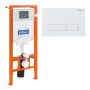 Комплект 2 в 1  инсталляция с кнопкой  BelBagno  BB002-80/BB009-MR-BIANCO Комплект 2 в 1  инсталляция с кнопкой  BelBagno  BB002-80/BB009-MR-BIANCO