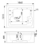 Акриловая ванна Gemy G9052 II K L Акриловая ванна Gemy G9052 II K L