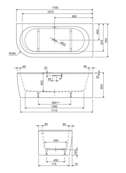Акриловая ванна угловая 179x79 см Cezares SLIM SLIM CORNER-180-80-60-R-NERO-SET черный матовый Акриловая ванна угловая 179x79 см Cezares SLIM SLIM CORNER-180-80-60-R-NERO-SET черный матовый