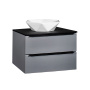 Тумба под раковину Runo Орлеан 70 см 00-00002021 подвесная серая