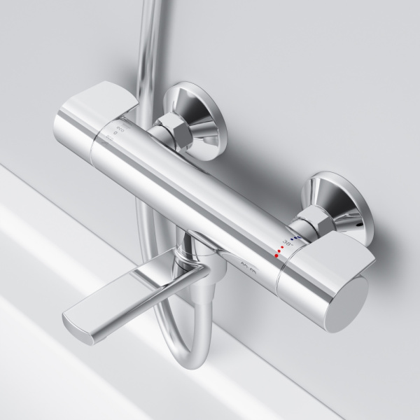 Смеситель для ванны с термостатом Am.Pm X-Joy F85A50000 хром глянцевый