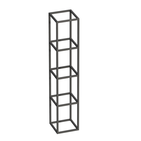 Консоль Cezares Cadro 30 см CADRO-30-30-160-4C-SO-MET-ST под раковину подвесная