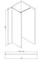 Душевая перегородка 120x200 ABBER Immer Offen AG61120B Душевая перегородка 120x200 ABBER Immer Offen AG61120B