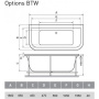 Ванна акриловая Vayer Options Гл000006810 180x85 Ванна акриловая Vayer Options Гл000006810 180x85