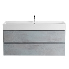 Тумба под раковину Cezares Molveno 46 120 см подвесная beton матовая