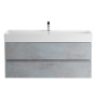 Тумба под раковину Cezares Molveno 46 120 см подвесная beton матовая