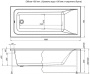 Акриловая ванна Aquanet Bright 170x75 00232982