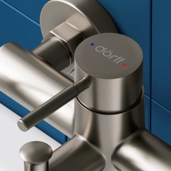 Смеситель для ванны Dorff Logic NEW D3010000SS нержавеющая сталь матовый