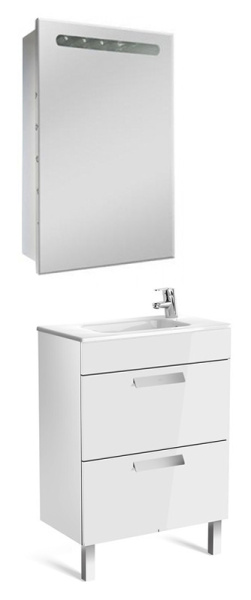 Тумба под раковину Roca Debba 60 см Z.RU93.0.270.8 напольная белая